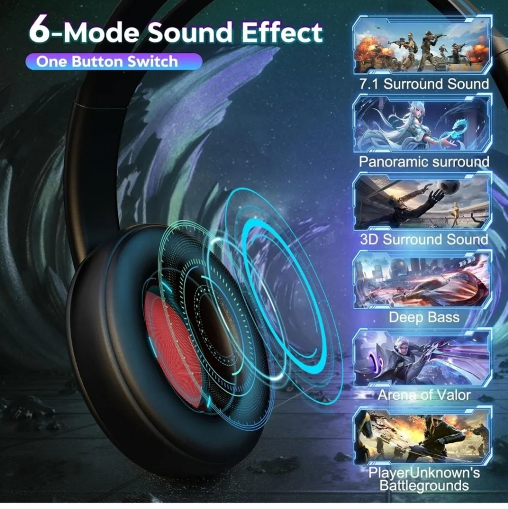 aming Headset with Mic,PC USB